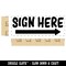 Sign Here Bold Arrow Self-Inking Rubber Stamp Ink Stamper for Business Office